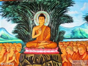 Tranh Đức Phật Thích Ca cùng những đệ tử