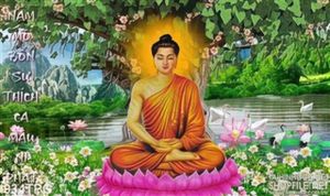 Tranh Phật và cây Bồ Đề