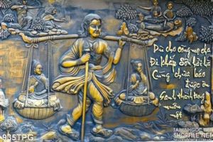 Tranh phù điêu Mẹ Đức Phật
