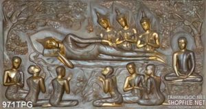 Tranh phù điêu Phật Giáo bằng đồng