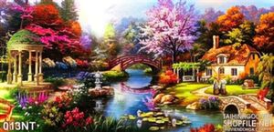 Tranh sơn dầu cây cầu phong cảnh Châu Âu