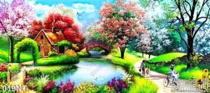 Tranh sơn dầu phong cảnh Châu Âu