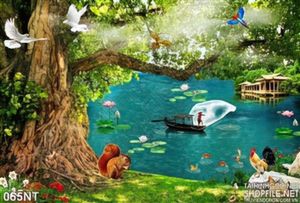 Tranh phong cảnh nghệ thuật trang trí phòng khách