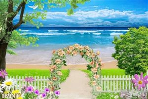 Tranh cái cổng nhìn ra đại dương