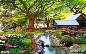 Tranh phong cảnh thiên nhiên trong rừng