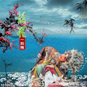 Tranh hát tuồng bên sông