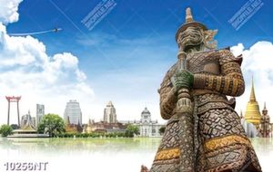 Tranh biểu tượng chùa Vàng Thái Lan