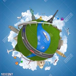 Tranh các biểu tượng du lịch nổi tiếng thế giới nghệ thuật 10322NT