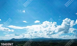 Tranh bầu trời xanh mây trắng