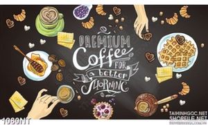 Tranh bữa ăn và coffe sáng