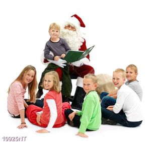 Tranh ông già noel và các bạn nhỏ