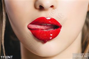 Tranh đôi môi đỏ mộng