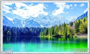 Tranh mặt hồ yên lặng