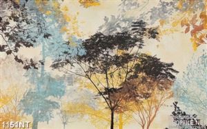 Tranh vẻ rừng cây u buồn