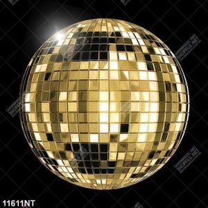 Tranh quả cầu gương màu vàng gold
