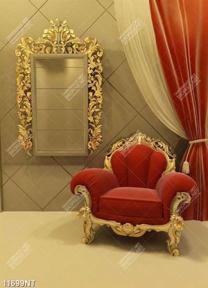 Tranh chiếc ghế tựa màu đỏ 