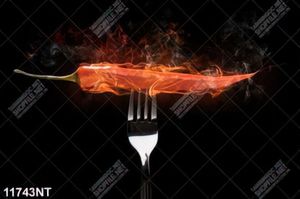 Tranh trái ớt đỏ rực lửa 
