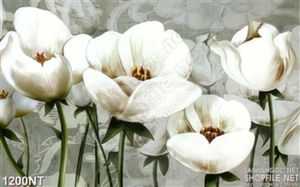 Tranh những bông hoa trắng