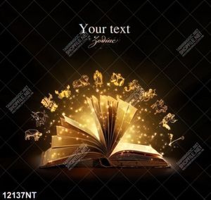 Tranh quyển sách mở nghệ thuật