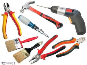 Tranh các loại dụng cụ sơn sửa