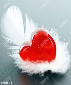 Tranh trái tim đỏ 