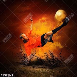 Tranh nghệ thuật cầu thủ đá bóng