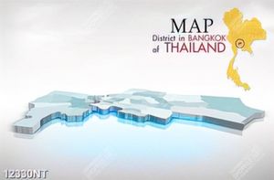 Tranh bản đồ đất nước Thái Lan