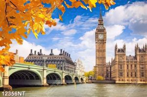 Tranh tháp đồng hồ Big Ben nước Anh