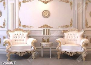 Tranh hai chiếc ghế trắng sang trọng