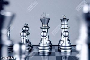Tranh cờ vua màu bạc