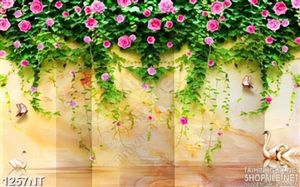 Tranh 3d hoa hồng dây