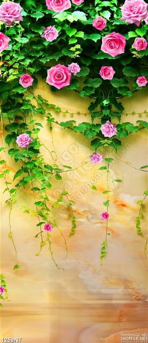 Tranh 3d hồng thắm