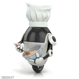 Tranh rô bốt nấu ăn