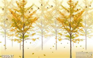 Tranh rừng cây vàng