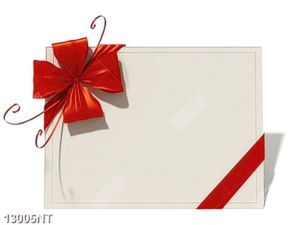 Tranh tấm thiệp thắt nơ đỏ