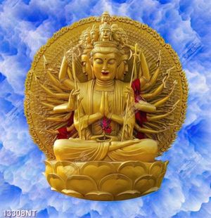 Tranh tượng phật quan âm nghìn tay nghìn mắt