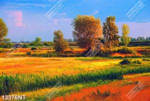Tranh vẽ mùa thu vàng 13376NT