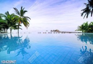 Tranh hồ bơi đẹp 13425NT