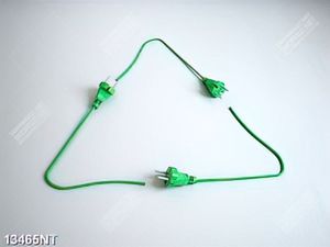 Tranh dây xanh cắm điện 
