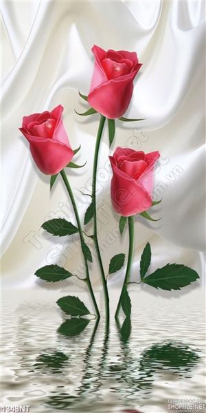 Tranh 3d hoa hồng