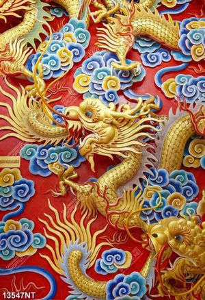 Tranh rồng vàng 