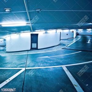 Tranh con đường xuống bãi đậu xe