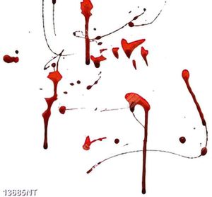 Tranh những vệt máu đỏ