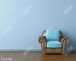 Tranh chiếc ghế bên bức tường màu xanh