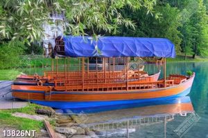 Tranh thuyền chở khách tham quan