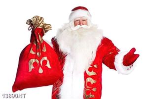 Tranh ông già noel cầm túi quà 13890NT