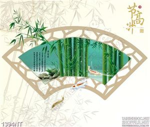 Tranh quạt trúc 3d