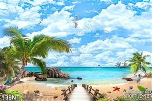 Tranh bãi biển đẹp nhất