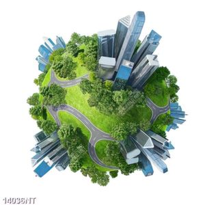 Tranh quả cầu thành phố nghệ thuật 14036NT