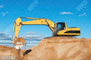 Tranh xe xúc đất